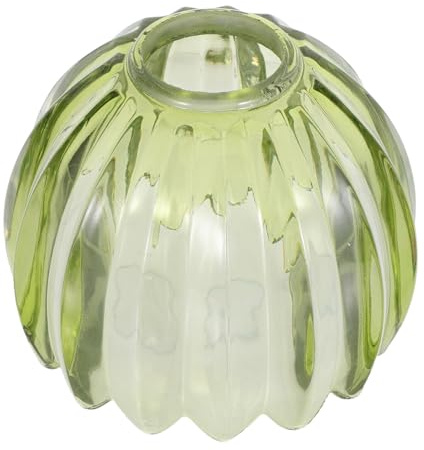Veemoon Pantalla de Cristal Verde Mini Tulipán de 42 Mm para Lámpara de Mesa, Lámpara Colgante y Ventilador de Techo, Reemplazo de Pantalla de Vidrio para Iluminación Decorativa Hogar