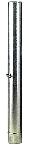 Wolfpack Tubo Estufa Acero Galvanizado Ø 110 mm, Ideal Estufas de Leña, Chimenea, Alta resistencia, Conducto Humos. Con Llave