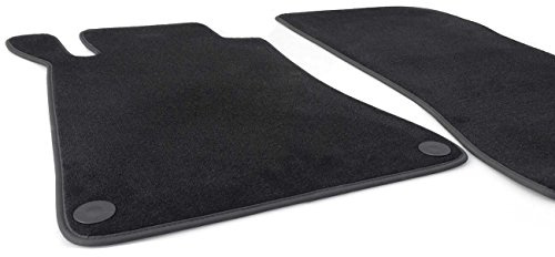 kh Teile Fußmatten W169 Velours Automatten Original Qualität 2-teilig Vorne Schwarz
