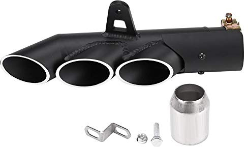 EBTOOLS Universal Punta de Escape del Tubo de Escape del Silenciador de la Motocicleta de Tres Salidas für YZF-R6