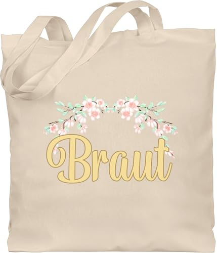 Shirtracer - Baumwolltasche - JGA Junggesellenabschied Frauen - Braut - Kirschblüten