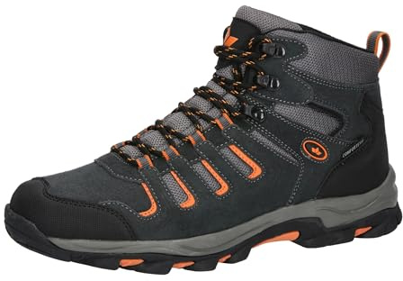 Lico Manaslu High, Stivali da Trekking Uomo, Antracite, Nero, Arancione, 43 EU
