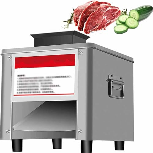 Affettatrice Elettrica,per Uso Domestico Commerciale, Affettatrice, Macchina per Carne Sminuzzata, Macchina per Carne Macinata, Affettatrice Piccola in Acciaio Inossidabile,110V-7.0MM