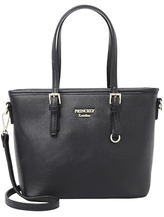 Princely London Shopper Beverly Small - Kleine Shopper-Tasche mit Reißverschluss & abnehmbaren Schultergurt