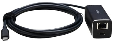 OBSBOT USB-C-zu-Ethernet-Adapter, 10 100 Mbps | Power Over Ethernet (PoE)-Unterstützung, LAN- und USB-C-Schnittstelle, Kompatibel mit OBSBOT Tail Air.