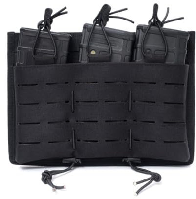 HOUSON Taktische Magazintasche, Triple Pistol Magazintasche MOLLE Mag Pouch Magazinbeutel Jagd Magazin Tasche Doppel Molle Beutel für M4/M16/AK47/AK74 Magazin Schwarz