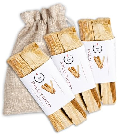 Palo Santo - Räucherholz aus Peru | 70 g, 6-8 Sticks, je 8-10 cm lang | Heiliges Holz 100% natürlich | Raumreinigung, gegen Negative Energien, Meditation