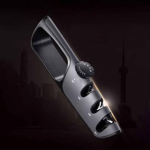 CHZDPP Knife Sharpeners for Scissors & Cleaver, Adjustable Angle Kitchen Knife Sharpener for Boning & Slicing & Fruit Knives, Multifunctional Blade Sharpening Tool