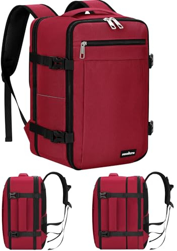MOCOCITO Zaino Ryanair 40x30x20,Zaino da Viaggio Espandibile 24-30L,Bagaglio a Mano per Wizz Air e Vueling,Zaino Cabina per Donna e Uomo, Adatto a Laptop da 15,6”per Ufficio,Scuola e Uso Quotidiano