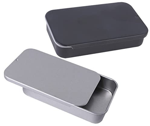 BUGUUYO Kleiner Deckel für Vogelfutterbox tragbare Blechdose zur Fütterung von Vogelsnacks Eisen-Aufbewahrungsbox für Vogelsnacks für den Außenbereich