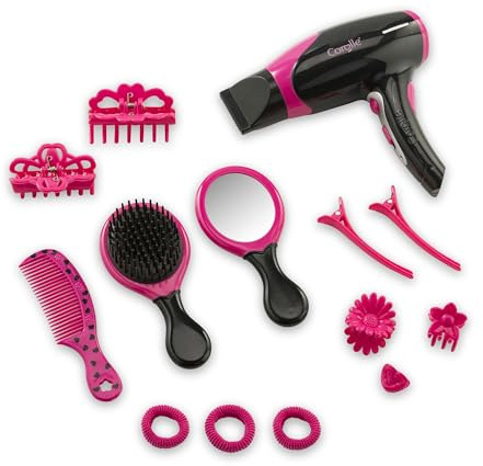 Corolle - Coffret Coiffure, 14 Accessoires, pour Poupons/Poupées, dès 3 Ans, 9000213040
