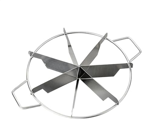 Coupe-gâteau - Séparateur de portion de gâteau | Pelle à tarte à pizza | Coupe-gâteau | Coupe-gâteau | Roulette ronde à fromage | Coupe-portion de gâteau en acier inoxydable avec poignées latérales