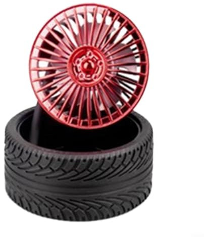 URPIZY Mini ventilador USB, ventilador de mesa, silencioso, velocidad continua, USB, recargable, portátil, para oficina, camping (rojo)