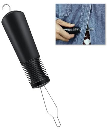 Button Hook and Zipper Pull Helper, One Hand Button Aids for Seniors Arthritis Stroke Carpal Tunnel Easy Dressing Aid Tool for Elderly Disabled, Soft Grip Handle, No Snagging for Dresses