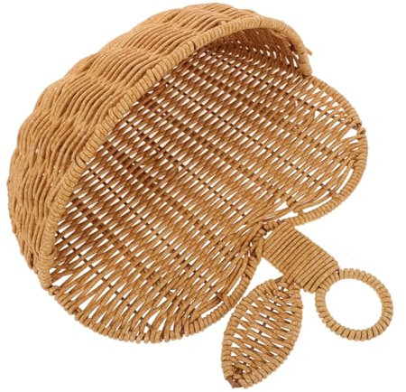 Mipcase Rattankorb Hängend Geflochtener Weidenkorb Zur Aufbewahrung Rattan Aufbewahrungskorb Für Küche Wohnzimmer Schlafzimmer Kleiner Hängekorb