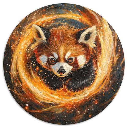 1000 Piece Lesser Panda Jigsaw Puzzles Educational Games Home Decoration Red Panda Vortex Painting Jigsaws Birthday Gifts 1000pcs (67.5x67.5cm)