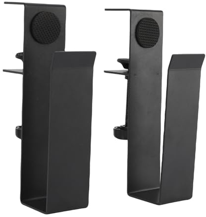 Buachois Soporte Lateral para computadora portátil, Soporte Ajustable para Cuadernos Colgantes, Abrazadera en el Escritorio, Organizador de Almacenamiento Lateral para Ahorro de Espacio