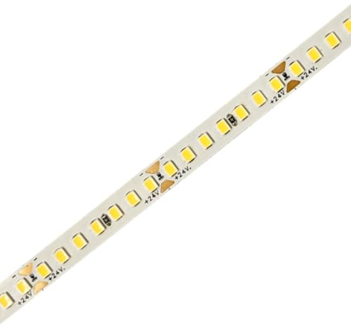A2ZWORLD 24V Striscia Led SMD Da 10 Metri, 20W/M 135lm/W 238SMD/M, Bianco Neutro 4000K, Larga 10mm, Dimmerabile PWM, Tagliabile ogni 7 smd da 29mm, IP20, CRI>80