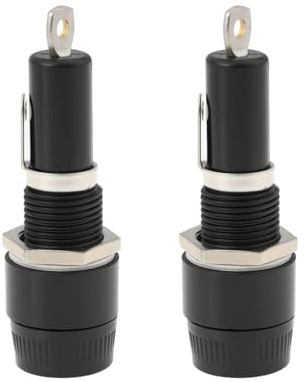 EMSea 2 Stück H3-14 Einbau-Sicherungshalter 30A 250V für 6x30mm Sicherungen für Auto/Boot (Sicherung Nicht Enthalten)