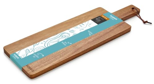 Kuppels NICE Slim Akazienholz Schneidebrett mit Griff Servierbrett 48×15cm