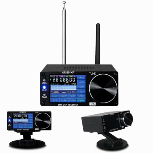 ATS25-XF Si4732-A10 V4.2 Tragbares Radio mit AM/FM-, CW-, FT8-, RTTY-, PSK- und Hell-Dekodierungsfunktion, WLAN, FM, LW, AM, SSB, RDS, DSP-Vollbandempfänger mit 2 Donut-Antennen