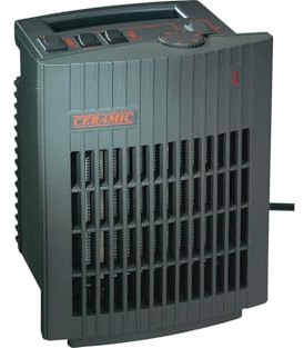 BERGER Keramik-Heizlüfter max. 1500 W | Leise mobile Heizung für Camping, Werkstatt, Büro, Bad | kleiner Heizlüfter mit 2 Leistungsstufen | Energiesparend & sicher
