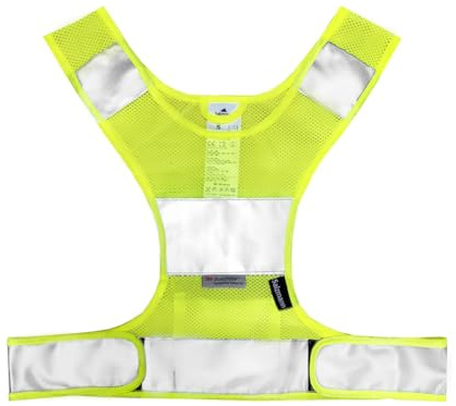 Salzmann Reflektierende Laufweste - Atmungsaktive Sportweste aus Mesh-Gewebe - Hergestellt mit 3M Scotchlite