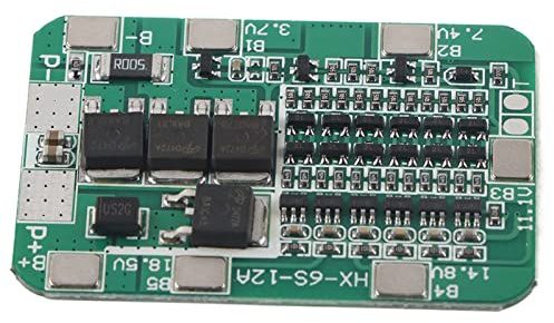 6S 15A Li-Ion Battery Protection Board, PCB for Solar Power, 50x32mm | Prevents Overcharge, Overdischarge and Short Circuit, Wide Temperature Range -30~80°C