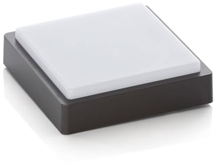 Lindby LED Deckenleuchten Nermin (Modern) in Schwarz (1 flammig,) - Außenleuchte für Garten Terasse Balkon & Haus Deckenleuchte