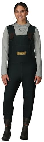 FROGG TOGGS Women's Amphib Neoprene Waterproof Bootfoot Chest Wader for Hunting, Forest Green, 8