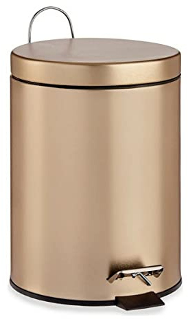 Arte Regal Treteimer, 3 l, Metall, Gold, 26 x 23 x 17