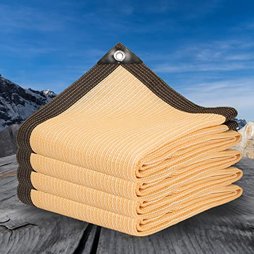 Sonnensegel Balkon Sichtschutz 1x1m Schattiernetz mit Ösen Markisenschutzhüllen Rechteckig Sonnenschutz Netz Windschutz Schattennetz 90% UV-Beständigkeit Schattierungsnetz für Garten aüs HDPE