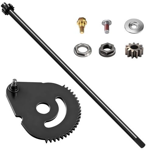 738-0919 617-04094 Lenkwelle mit Buchsen-Set, kompatibel mit MTD Troy-Bilt Craftsman Rasenmäher 247288841 247288810 24728905 mit Lenkgetriebebuchse, Lenkstangenkappe und Schraube, Lenkwelle