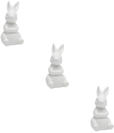 Amosfun 3stücke Mini Keramik Tierfigur Elegante Tischdekoration Für Zuhause Und Büro Kreatives Kunsthandwerk Weiß Stil a