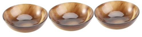 Didiseaon 3pcs Elegant Shaving Kit Horn Shaving Bowl Soap Dish Men Toiletries Straw Cup for Grooming