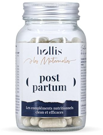 Hollis | Complément alimentaire Post Partum | 90 gélules | Reconstituer le niveau de vitamines