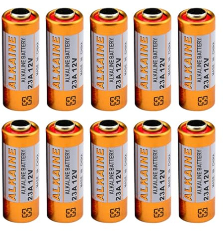Piles alcalines 12 V A23 haute énergie pour jouet pour télécommandes de sécurité