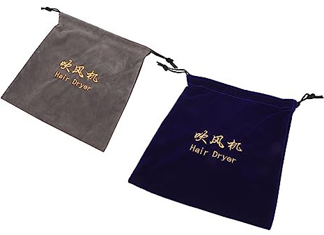 Beaupretty 4 Ensembles De Rangement Lisseurs Sacs À Main Brosse Pour Sèche-cheveux Accessoires Titulaires Conteneur De Souffleur De Cheveux Sèche Cheveux Tissu De Flocage 2 Pièces * 4