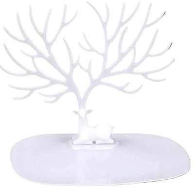 Kleines Hirsch-Design, für Ohrringe, Halsketten, Ringe, Anhänger, Armbänder, Präsentationsständer, Tablett, Baum-Aufbewahrung, Organizer, Halter (M)