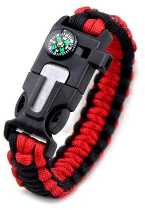 JUYAXIN Outdoor Survival-Armbänder, taktische Paracord-Armbänder, Kompasse, Pfeifen, Multitool für Wandern, Reisen, Camping