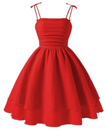Générique Robe Princesse Ado Fille été sans Manches, Robe d'été pour Filles avec nœud sans Manches Parfaite pour Les Occasions Estivales, Mode enfantine élégante et Confortable