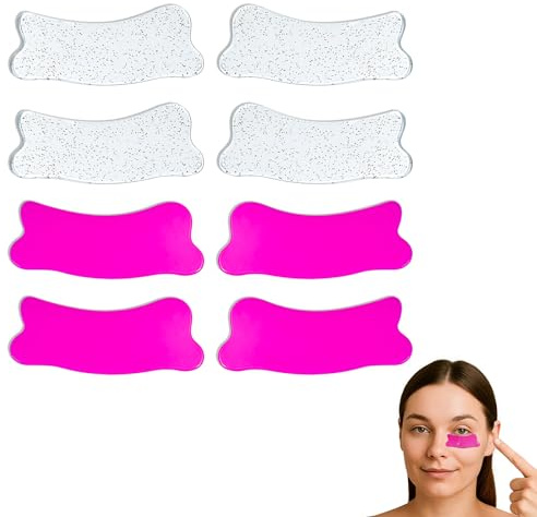 Libeauty Bigodini Laminazione Ciglia, 4 Paia Patch Occhi Riutilizzabili, Ciglia Bigodino Perm Pad, Silicone Eyelash Patches, Super Adesivi, Per Il Fai Da Te in Salone E a Casa