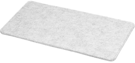 QUARKZMAN Formador De Base De Fieltro 14 X 7 Pulgadas Rectángulo Insertos para Base De Bolso Soporte para Forro De Bolsa Esquina Arqueada para Bolso De Mano Bandolera Mochila Gris Claro