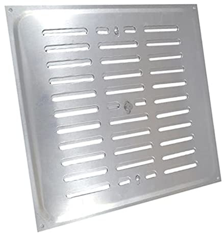 Merriway - Rejilla de ventilación con apertura regulable (aluminio, 229 x 229 mm)