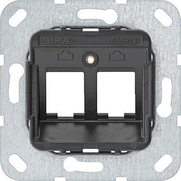 Gira 560900 Modular Jack 9, 2-Fach Tragring