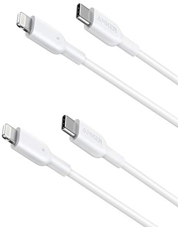 Anker iPhone 12 Charger Cable, USB C to Lightning Cable [3ft, 2-Pack] PowerLine II for iPhone 12/11 Pro/X/XS/XR/XS Max / 8/8 Plus, Supports Power Delivery (3ft)