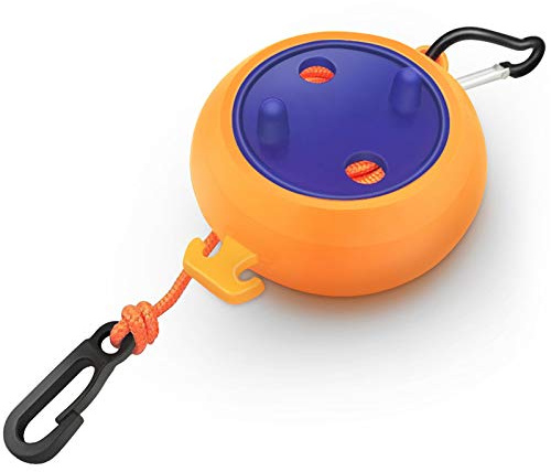 Wäscheleine Ausziehbar 8m,Tragbare Wäscherei Seil Camping Waschlinie,Kleidungshänger verstellbare Trocknungslinien für Reiseurlaub im Freien Indoor (Orange)