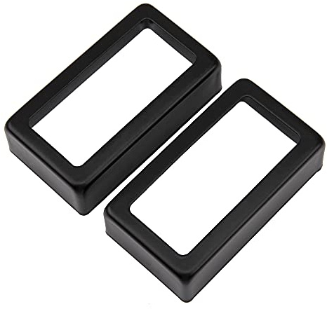 Yootones Humbucker-Tonabnehmer für E-Gitarre, offen, Messing, Schwarz, 2 Stück