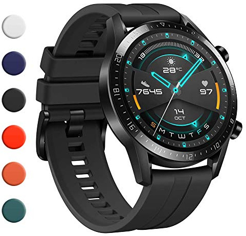 Watch Strap for Huawei Watch GT3/GT2/GT2 Pro 46mm,22mm Wristband Compatible con Huawei Watch GT Sport Active 46mm