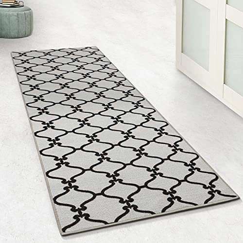 Floordirekt Drogheda Tapis de couloir - 80 x 300 cm - Pour cuisine, couloir et salon - Tapis à boucles fines - Antidérapant et antistatique - Tapis de couloir